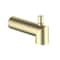 Kibi Circular Wall Mounted 1/2 in Slip-On Tub Spout with Diverter, Brushed Gold TS102BG - alternate 1