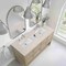 James Martin Vanities Breckenridge 60" Dbl Vanity, Whitewashed Oak, w/3 CM Siberian Silestone Top w/FreePower WirelessCharg 330-V60D-WWO-FSFR - alternate 2