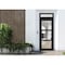 Vdomdoors Front Exterior Prehung FiberGlass Door Clear Glass See-through / Manux 8555 Matte Black Clear Glass MANUX8555EXD-BLK-W36 x H80+14-RH - alternate 1