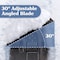 Pure Garden Heavy Duty Snow Shovel w/ Wheels 35.8 in Extra Wide Metal Snow Pusher w/ Adjustable Blade Angle 50-LG9252 - alternate 2