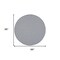 Homeroots 8' Ivory And Blue Round Geometric Indoor Outdoor Area Rug 552329 - alternate 2