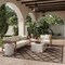 Homeroots 9' X 12' Dark Brown And Light Brown Trellis Indoor Outdoor Area Rug 551365 - alternate 2