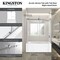 Kingston Brass 60" Acrylic Alcove Right-Hand Drain Tub with Left Sliding Tub Door, White/Matte Black KVTAP603622R0 - alternate 2