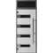 Vdomdoors Front Exterior Prehung Steel Door Ronex0131 Black Enamel Transom Window Sidelite Stainless Inserts RONEX0131EXD-BLK-W36 X H80+16-RH-I - alternate 1