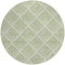 Homeroots 8' Green Beige And Ivory Round Geometric Washable Indoor Outdoor Area Rug 594703 - alternate 2
