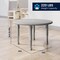 Flash Furniture Commercial Plastic Adjustable Height Classroom Activity Table-Soft Gray, 33 in RD YU-YCX-007-2-ROUND-TBL-SFTGY-GG - alternate 2