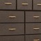 Homeroots 39" Brown Steel and Fabric Nine Drawer Triple Dresser 484699 - alternate 2