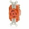 Leviton Locking Receptacle, L22-30R, 30 A, 277/480V AC, Three Phase, 4 Pole, Flush Mount, Screw Terminals 2820-IG - alternate 1