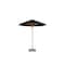 Bambrella 8.5' Round Bamboo Market Umbrealla s/1.5" Pole Diameter-Black Canopy 2.5m R-L38-B - alternate 1