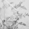 Homeroots 72" White And Gray Floral Shower Curtain 720614 - alternate 1