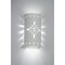 Luxury Lighting Asavva 17 in Tall Starburst Ceramic Outdoor Wall Light, Paintable White Bisque Finish 412-36-W-ud-7-17 - alternate 1