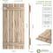 Ekena Millwork Rustic Four Board Spaced Board-n-Batten Pecky Cypress Faux Wood Shutters, 23 1/2"W x 60"H SHUBSS23X60PCPR - alternate 4