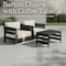 Alaterre Furniture Alaterre Barton 3 Piece Patio Furniture Set with Cushions for Porch Black Finish 80-BARTON-CH2TB-B - alternate 2