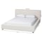 Baxton Studio Bardia Modern Cream Boucle Queen Platform Bed with Wide Railing 254-13934-ZORO - alternate 2