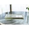 Homeroots 18 Mouth Blown Rectangular Edge Gold Leaf Serving Platter Or Tray 375748 - alternate 2