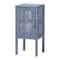 Bali & Pari Vivan Natural Rattan Nightstand, Navy Blue 272-14901-ZORO - alternate 1
