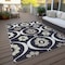 Homeroots 5' X 8' Black Ivory And Taupe Medallion Washable Indoor Outdoor Area Rug 589591 - alternate 2
