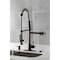 Kingston Brass Single-Handle Deck-Mount Pre-Rinse Kitchen Faucet with Pot Filler, Oil Rubbed Bronze LS8505DL - alternate 2