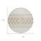 Homeroots 8' Ivory Beige And Taupe Round Southwestern Washable Indoor Outdoor Area Rug 613917 - alternate 2