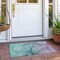 Homeroots 2' X 3' Green Abstract Washable Non Skid Indoor Outdoor Area Rug 559784 - alternate 2