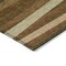 Homeroots 5' X 8' Brown Copper And Beige Striped Washable Indoor Outdoor Area Rug 597356 - alternate 2