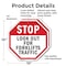 Signmission Stop Look Out for Forklifts Traffic, 10 inch X 10 inch, Aluminum Metal Signs, 2PK OC-A-2PACK-10-58 - alternate 2