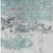 Homeroots 5' X 8' Teal Blue And Gray Abstract Washable Indoor Outdoor Area Rug 617741 - alternate 2