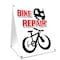Signmission Bike Repair, 36 Inch x 24 Inch A-frame Yard Sign, Plastic Sign SBC-2436-Bike Repair - alternate 1