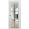 Sartodoors Sliding French Pocket Door Clear Glass, Lucia 2366 White Silk and Aluminum Strips, Kit Trims Rail LUCIA2366PD-WS-42 x 96 - alternate 1