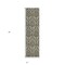 Homeroots 8' Taupe And Beige Damask Washable Indoor Outdoor Runner Rug 563890 - alternate 3