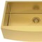 Homeroots 10in X 33in Gold Stainless Steel Undermount Kitchen Sink 719948 - alternate 2