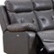 Homeroots Dark Gray Polyester Blend Power Reclining U Shaped Three Piece Corner Sectional 343955 - alternate 2
