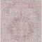 Homeroots 3' X 5' Pink Floral Medallion Washable Indoor Outdoor Area Rug 607914 - alternate 2