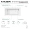 Kingston Brass 60" Acrylic Rectangular 2-Wall Corner Alcove Tub, Right Hand Drain, Glossy White VTAP6030R22TS - alternate 2