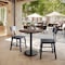 Flash Furniture 31.25" RND Tabletop, Seamless Surface Technology, Dark Brown with 18" Black Round Table Height Base ST-RD31-WBR-TR18-GG - alternate 3