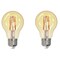 Bulbrite 40W Equivalent Amber Light A19 Dimmable LED Filament Light Bulb, 2PK 861083 - alternate 1