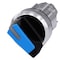 Siemens Illuminable selector switch, 22 mm, round, shiny metal, blue 3SU1052-2BF50-0AA0-ZY19 - alternate 1