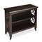 Homeroots 30" Dark Brown Two Tier Standard Bookcase 389555 - alternate 2