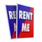 Signmission Rent Me, Plastic Signs Only 24 Inch x 36 Inch, Corrugated Plastic, 2PK CSB-2436-2PACK-Rent Me - alternate 1