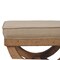 Homeroots 22in Beige and Brown Linen and Solid Wood Upholstered Bench 723436 - alternate 3
