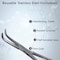 A2Z Scilab Angled Locking Forceps 6.25 Inches, Half Serrated Jaw, Stainless Steel A2Z-ZR1156 - alternate 2