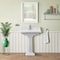 Whitehaus Collection Traditional Pedestal with an Integrated large Rectangular Bowl and Single Hole Faucet Drilling AR824-AR805-1H - alternate 2