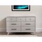 Homeroots 59" Gray Solid Wood Seven Drawer Double Dresser 524144 - alternate 3