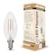 Bulbrite LED Filament, 4 Watt Dimmable B11 Light Bulb, Clear Glass Finish, E12 Base, 4000K, 300 Lumens, 4PK 862306 - alternate 2