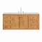 James Martin Vanities Laurent 60 in. Single Vanity, Light Natural Oak, w/ 3 CM Eternal Jasmine Pearl Quartz Top 545-V60S-LNO-3EJP - alternate 2