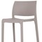 Homeroots Set of Two 30" Taupe Heavy Duty Plastic Low Back Outdoor Bar Height Chairs, 2PK 565360 - alternate 3