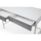 Homeroots 43" White and Gray Writing Desk With Two Drawers 543783 - alternate 4
