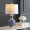 Jonathan Y Jennifer 25.25" Ceramic/Metal LED Table Lamp, Blue/White, 2PK JYL1072A-SET2 - alternate 4