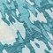 Homeroots 8' Teal Blue And Ivory Round Abstract Washable Indoor Outdoor Area Rug 613376 - alternate 2