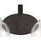 Jonathan Y Sandrine 17.5" 2-Light Iron/Seeded Glass Cottage Rustic LED Vanity Light, Oil Rubbed Bronze JYL7527A - alternate 2